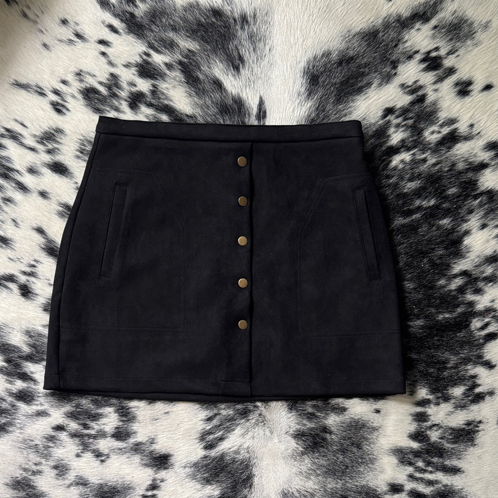 HYFVE Charcoal Buttoned Pencil Skirt